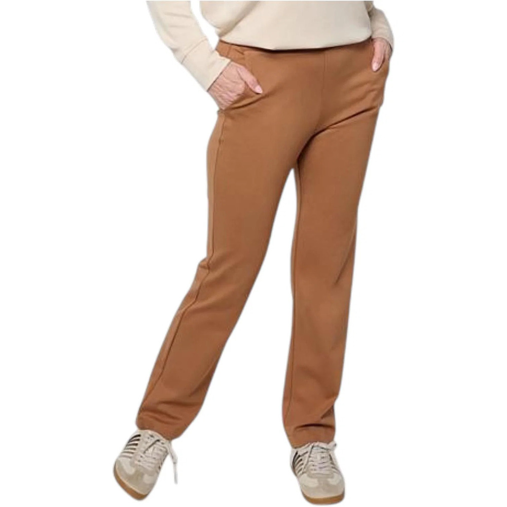 WynneCollection Women's 360 Stretch Straight-Leg Pant Nutmeg - Regular